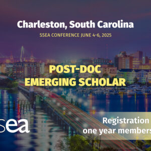 SSEA Charleston - Post Doc / Emerging Scholar ( 1 year membership & Registration)