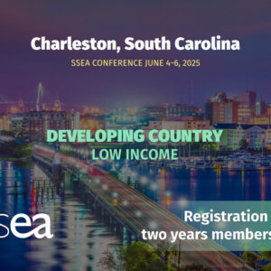SSEA Charleston - Developing Country - Low Income ( 2 years membership & Registration)
